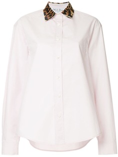 We11done contrast collar shirt