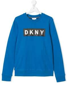 Dkny Kids TEEN logo print sweatshirt