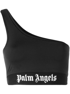 Palm Angels топ на одно плечо с логотипом