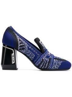 Prada туфли-лодочки с носочной вставкой