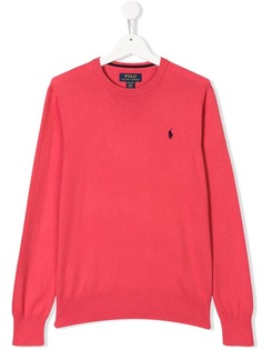 Ralph Lauren Kids свитер с вышивкой логотипа