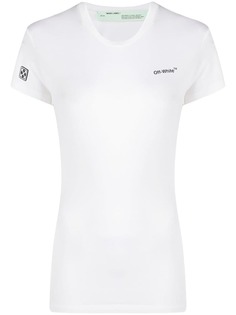 Off-White футболка узкого кроя с логотипом