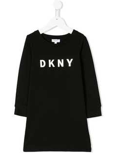 Dkny Kids logo print sweater dress