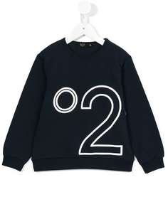 Nº21 Kids толстовка с принтом логотипа