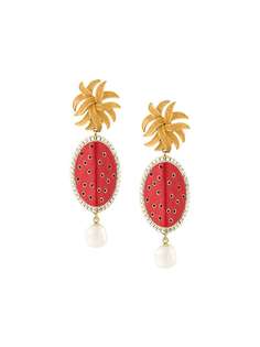 Dolce & Gabbana серьги в форме фруктов