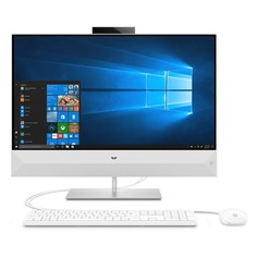 Моноблок HP Pavilion 27-xa0004ur, 27&quot;, Intel Core i3 8100T, 8Гб, 1000Гб, 128Гб SSD, NVIDIA GeForce GTX 1050 - 4096 Мб, Windows 10 Plus, белый [4xe04ea]