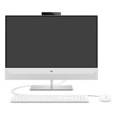 Моноблок HP Pavilion 27-xa0014ur, 27&quot;, Intel Core i7 8700T, 12Гб, 1000Гб, 128Гб SSD, NVIDIA GeForce GTX 1050 - 4096 Мб, Free DOS 2.0, белый [4uj08ea]