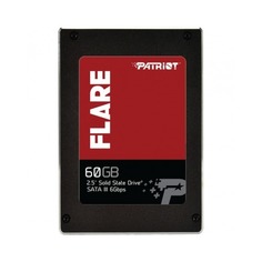 SSD накопитель PATRIOT Flare PFL60GS25SSDR 60Гб, 2.5&quot;, SATA III Патриот