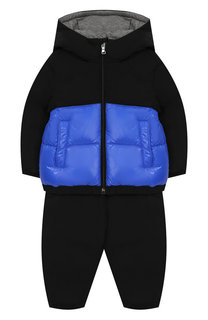 Комплект из пухового комбинезона и куртки Moncler Enfant