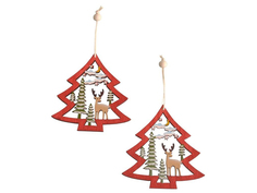 Украшение Breitner Лес в Ёлочке 8cm Дерево XY8002C