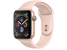 Умные часы APPLE Watch Series 4 44mm Gold Aluminium Case with Pink Sand Sport Band MU6F2RU/A