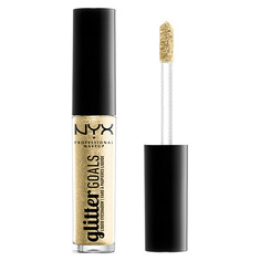 Тени для век NYX PROFESSIONAL MAKEUP GLITTER GOALS жидкие тон 05 industrial beam