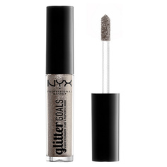Тени для век NYX PROFESSIONAL MAKEUP GLITTER GOALS жидкие тон 04 oui out