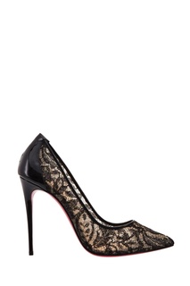 Туфли из блестящего кружева Follies Lace 100 Christian Louboutin