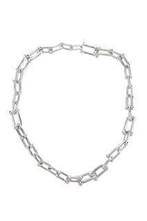 Серебристое ожерелье-цепочка Caviar Jewellery