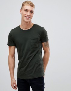 Зеленая футболка с карманом Tom Tailor - Зеленый