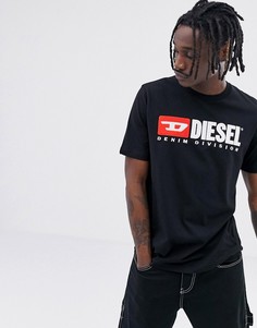 Черная футболка Diesel T-Just-Division - Черный