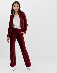 Вельветовые расклешенные брюки In Wear Talia - Красный
