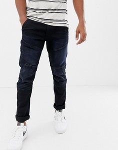 Зауженные стретчевые джинсы с затягивающимся шнурком G-Star Rackam dc - Темно-синий