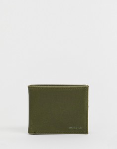Бумажник оливкового цвета Matt & Nat - Зеленый
