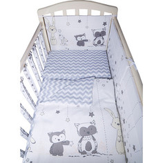 Комплект в кроватку BamBola 6пр лесные друзья 613