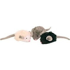 Игрушка TRIXIE Набор Мягкие мышки с микрочипом 6,5см*12шт для кошек (4199)