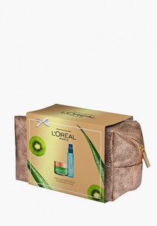 Набор для ухода за лицом LOreal Paris LOreal Сахарный скраб для лица, три натуральных сахара и киви, 50мл+Аква-флюид для лица "Гений Увлажнения" для нормальной и смешанной кожи, 70 мл