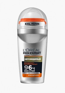 Дезодорант LOreal Paris LOreal Men Expert, роликовый антиперспирант для тела "Непобедимый", 50 мл