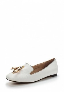 Лоферы LOST INK Fly Trim Ballerina White