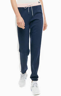 Синие хлопковые брюки джоггеры в спортивном стиле Juicy by Juicy Couture