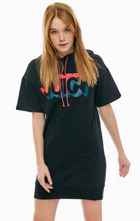 Короткое трикотажное платье в спортивном стиле Juicy by Juicy Couture