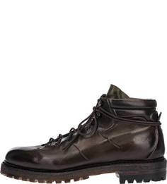 Кожаные ботинки на рифленой подошве Silvano Sassetti