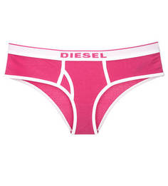 Хлопковые трусы-шорты цвета фуксии Diesel