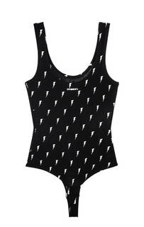 Боди из хлопка с принтом Diesel