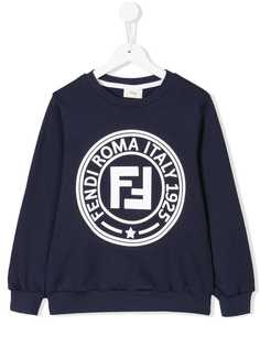 Fendi Kids толстовка с логотипом