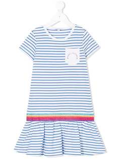 Little Marc Jacobs полосатое платье-футболка