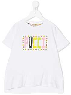 Emilio Pucci Junior футболка с фирменным принтом