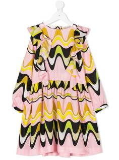 Emilio Pucci Junior waves print dress