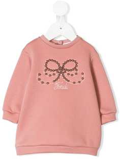 Fendi Kids толстовка с декором