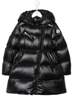 Moncler Kids пальто-пуховик с капюшоном