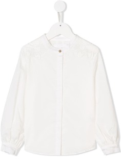 Chloé Kids блузка с отделкой из гипюра