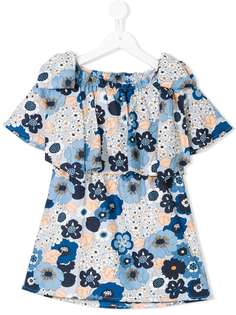 Chloé Kids платье шифт с цветочным принтом