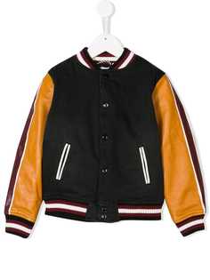 Little Marc Jacobs куртка-бомбер с контрастными рукавами