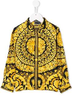 Young Versace рубашка с узором в стиле барокко