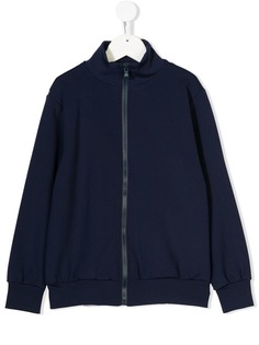 Fendi Kids укороченная толстовка на молнии с принтом логотипа