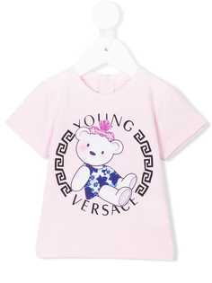 Young Versace футболка с принтом crowned teddy