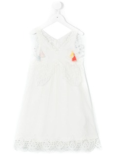 Chloé Kids платье с кружевной отделкой
