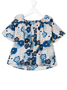 Chloé Kids блузка с цветочным узором