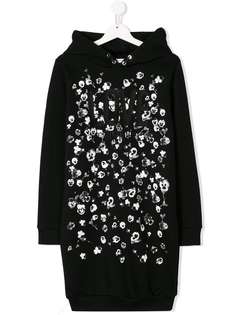 Givenchy Kids платье-толстовка с капюшоном и вышивкой Love