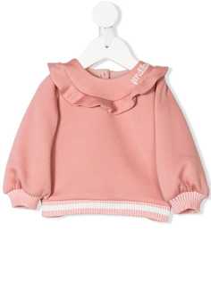 Fendi Kids толстовка с оборчатым воротом